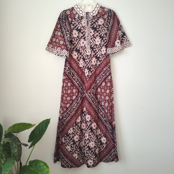 Sea New York Red Danae Print Shortsleeve Dress - Picture 2 of 7